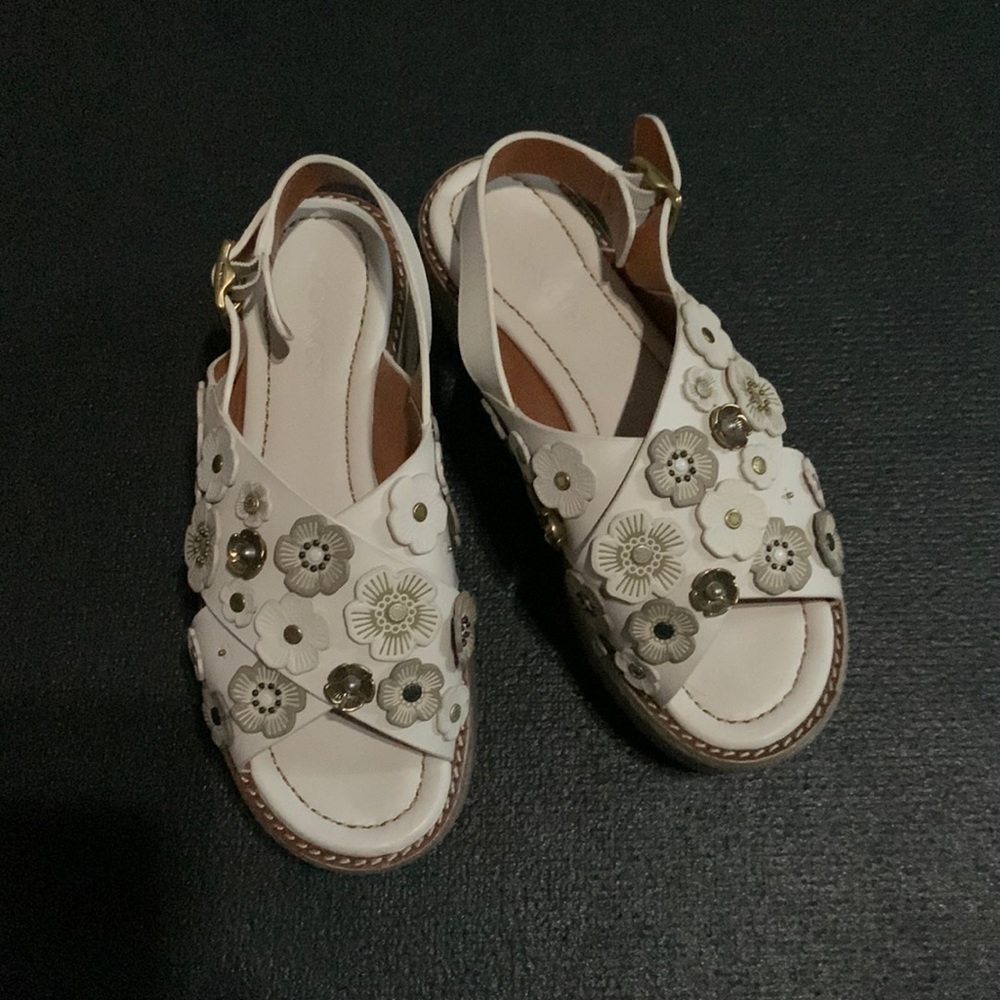 Coach platform sandals